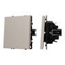 Механизм выключателя одноклавишный проходной SWT-NOBE-MKP1-SFPL-CA (230V, 10A) (Arlight, Кашемир)