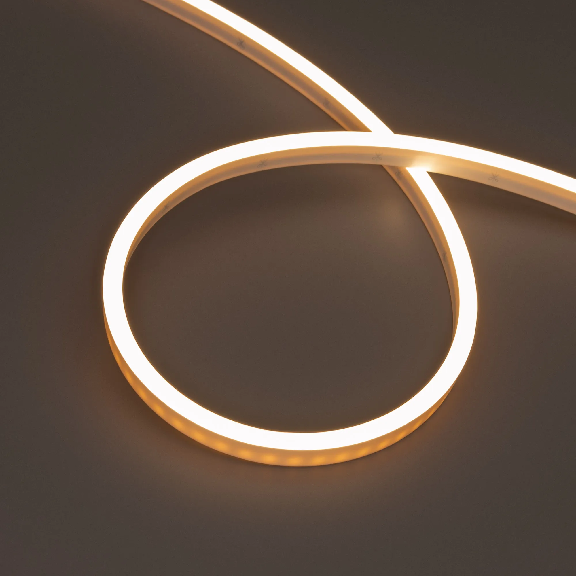 Лента герметичная WAVE-SIDE-PU-A120-06x12mm 24V Warm3000 (8 W/m, IP68, 5m, wire x2) (Arlight, Вывод боковой, 3 года)