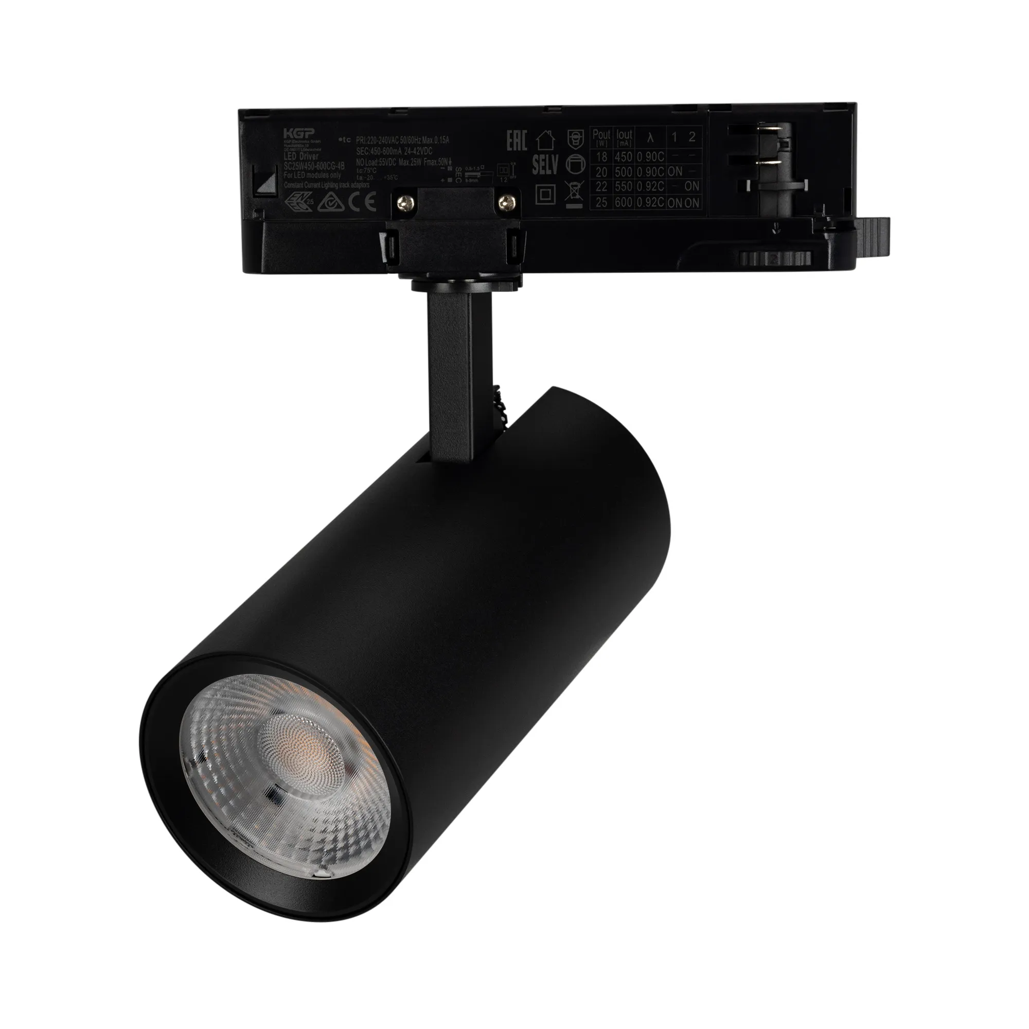 Светильник LGD-GERA-4TR-R74-20W Day4000 (BK, 55 deg, 230V) (Arlight, IP20 Металл, 5 лет)