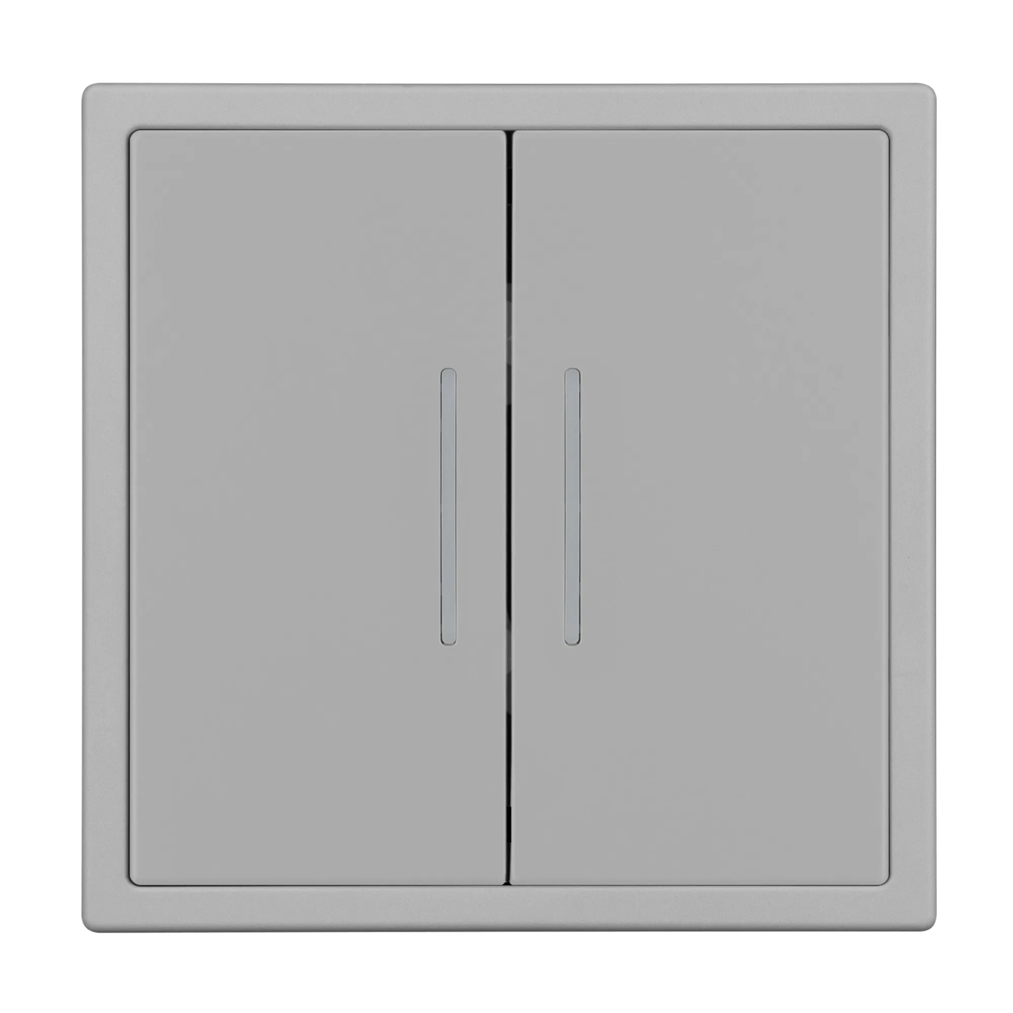 Механизм звонкового выключателя двухклавишный LED SWT-NOBE-MKR2-SFPL-L-IS (230V, 10A) (Arlight, Никель) - изображение товара