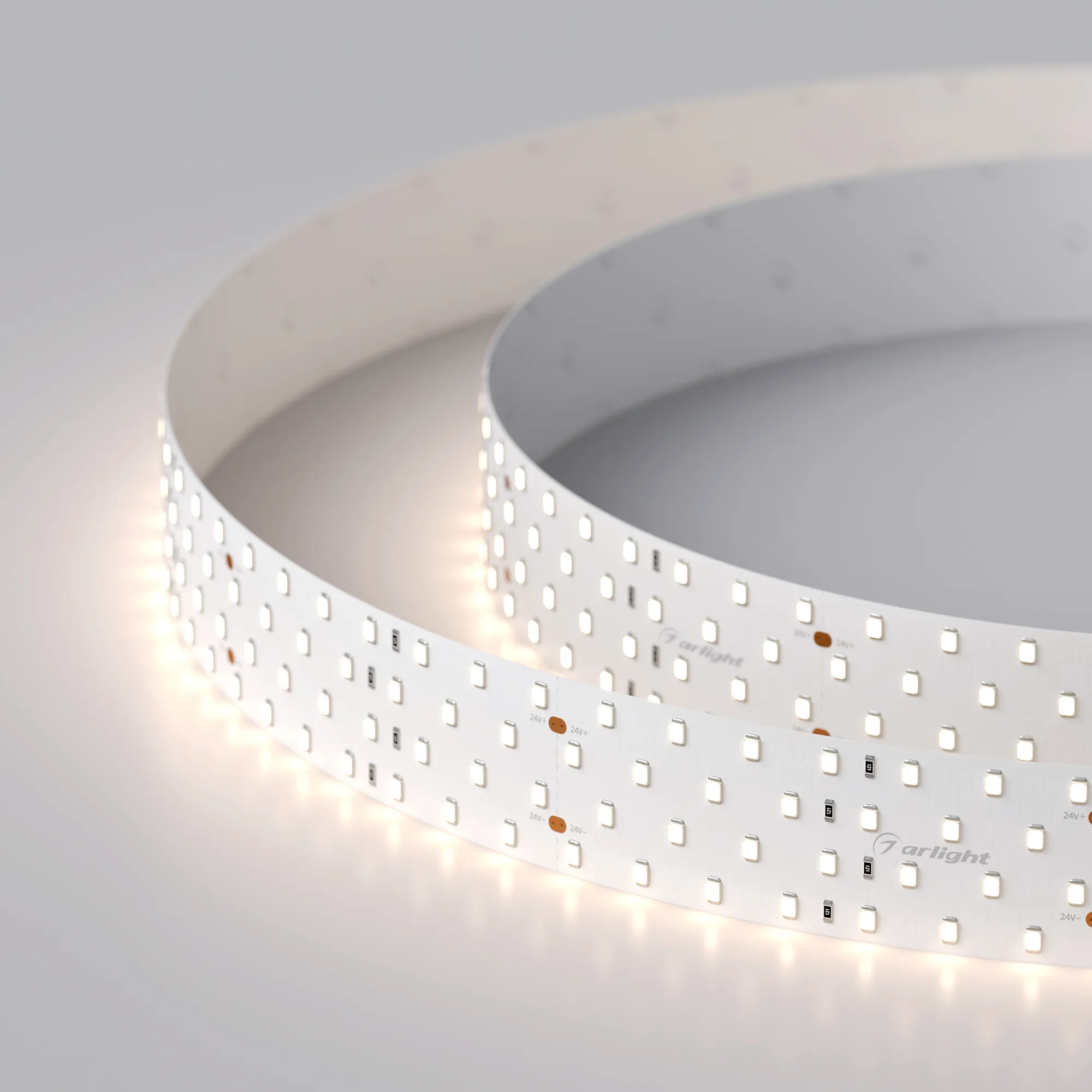 Лента светодиодная RT 2-2500 24V Day4000 4x2 (2835, 700 LED, LUX) (Arlight, 30 Вт/м, IP20)