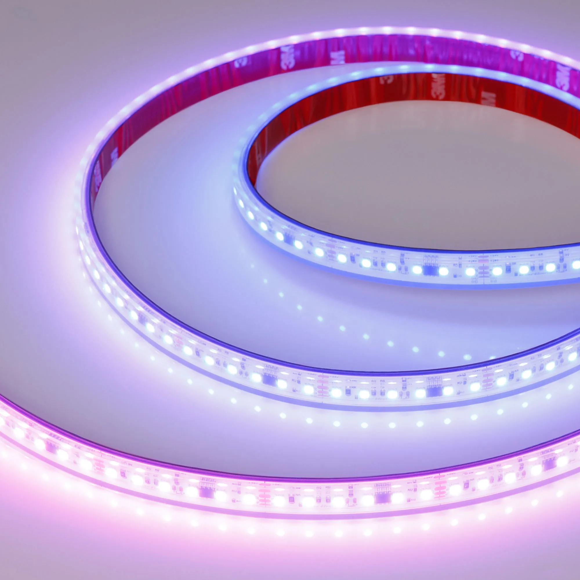 Лента светодиодная герметичная SPI-PS-A120-12mm 24V RGB-PX6-BPT (23 W/m, IP67, 2835, 5m) (Arlight, бегущий огонь)